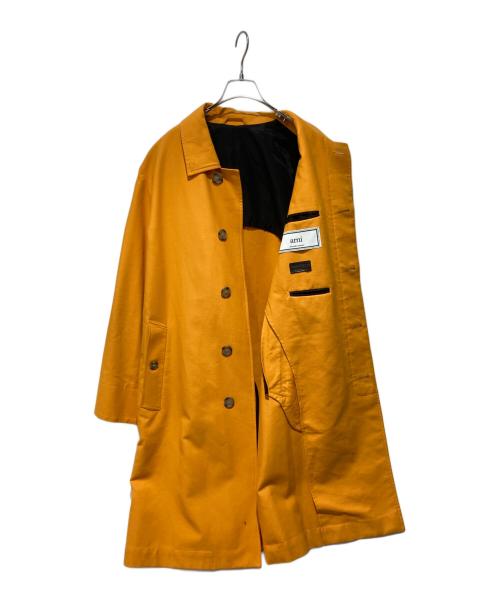 AMI Alexandre Mattiussi（アミアレクサンドルマテュッシ）AMI Alexandre Mattiussi (アミアレクサンドルマテュッシ) ステンカラーコート オレンジ サイズ:XSの古着・服飾アイテム