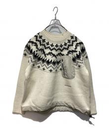 and wander（アンドワンダー）の古着「lopi knit sweater」｜ホワイト