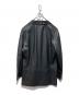 ARMANI COLLEZIONI (アルマーニ コレツィオーニ) レザーテーラードジャケット ブラック サイズ:不明：18000円