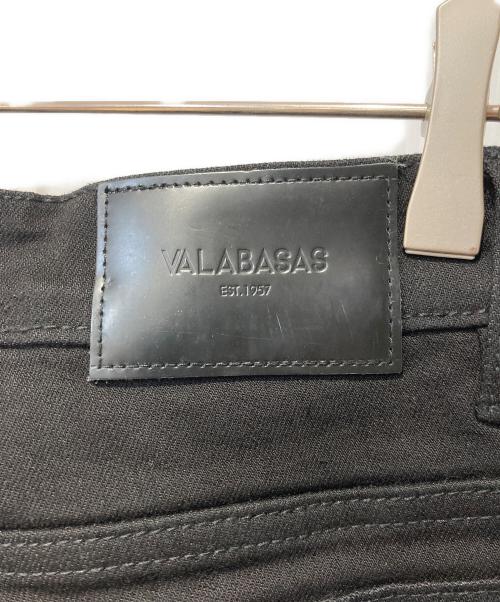 VALABASAS（バラバサス）VALABASAS (バラバサス) ダメージフレアデニム ブラック サイズ:W30の古着・服飾アイテム