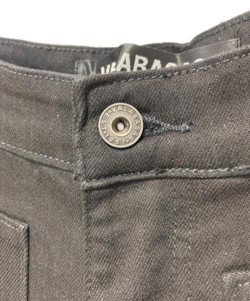 VALABASAS（バラバサス）VALABASAS (バラバサス) ダメージフレアデニム ブラック サイズ:W30の古着・服飾アイテム