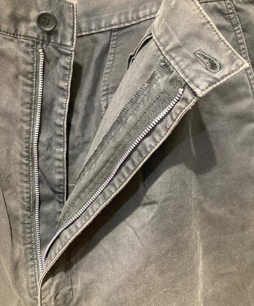 COMME des GARCONS HOMME（コムデギャルソン オム）COMME des GARCONS HOMME (コムデギャルソン オム) 後染めワイドチノスラックス ブラック サイズ:Lの古着・服飾アイテム