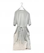 Graphpaperグラフペーパー）の古着「Fine Cotton Mock Neck Big Sleeve Dress」｜ホワイト