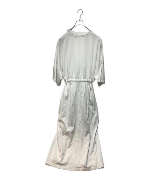 Graphpaper（グラフペーパー）Graphpaper (グラフペーパー) Fine Cotton Mock Neck Big Sleeve Dress ホワイト サイズ:00の古着・服飾アイテム