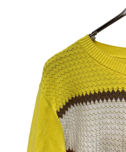 LOEWE（ロエベ）LOEWE (ロエベ) デザインニット イエロー サイズ:Sの古着・服飾アイテム