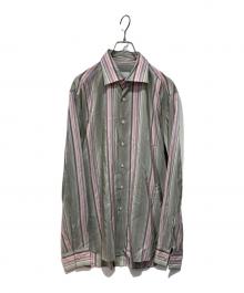 PRADA（プラダ）の古着「シルクシャツ」｜グレー