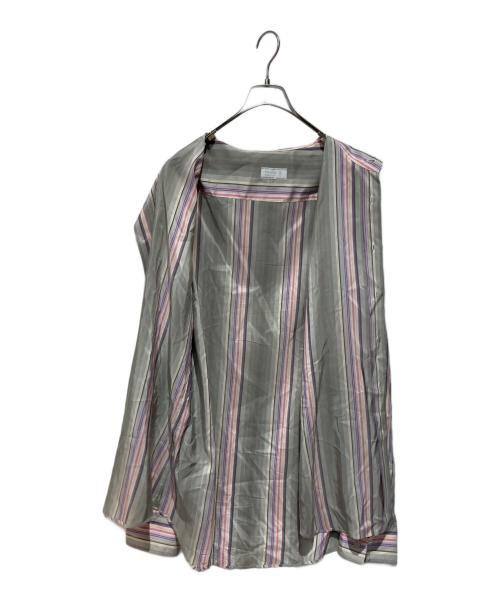 PRADA（プラダ）PRADA (プラダ) シルクシャツ グレー サイズ:43の古着・服飾アイテム