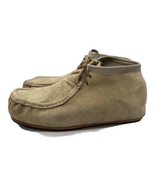 AURALEE（オーラリー）AURALEE (オーラリー) SUEDE MOCCASIN SHORT BOOTS ベージュ サイズ:9の古着・服飾アイテム