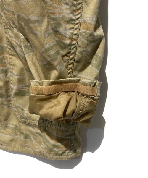 stussy（ステューシー）stussy (ステューシー) ミリタリーテーラードジャケット ベージュ サイズ:表記無しの古着・服飾アイテム