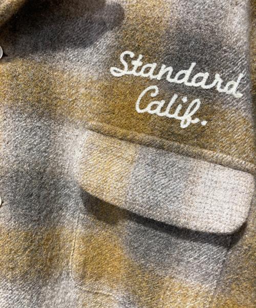 STANDARD CALIFORNIA（スタンダードカリフォルニア）STANDARD CALIFORNIA (スタンダードカリフォルニア) SD Wool Check Shirt イエロー サイズ:Ｌの古着・服飾アイテム