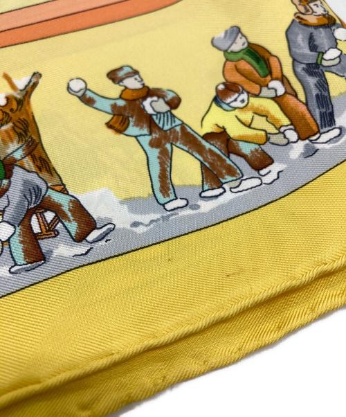 HERMES（エルメス）HERMES (エルメス) シルクスカーフ イエローの古着・服飾アイテム