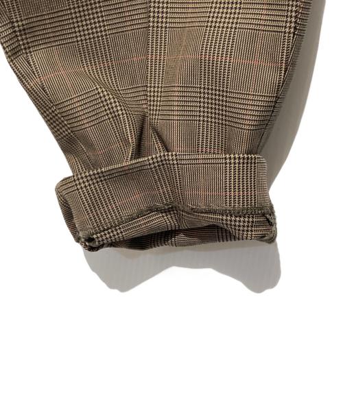 kolor/BEACON（カラービーコン）kolor/BEACON (カラービーコン) チェックパンツ ブラウン サイズ:2の古着・服飾アイテム