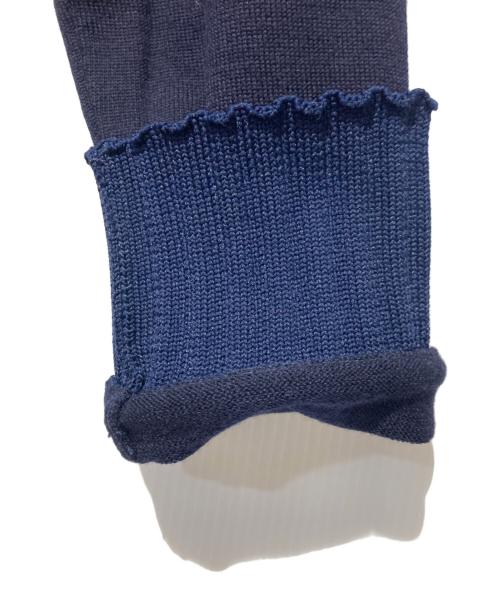 COMME des GARCONS SHIRT（コムデギャルソンシャツ）COMME des GARCONS SHIRT (コムデギャルソンシャツ) プリントニット ネイビー サイズ:Sの古着・服飾アイテム