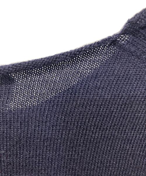 COMME des GARCONS SHIRT（コムデギャルソンシャツ）COMME des GARCONS SHIRT (コムデギャルソンシャツ) プリントニット ネイビー サイズ:Sの古着・服飾アイテム