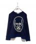 COMME des GARCONS SHIRT（コムデギャルソンシャツ）の古着「プリントニット」｜ネイビー