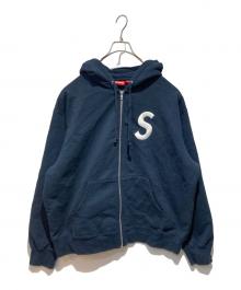SUPREME（シュプリーム）の古着「S logo zip up hooded sweatshirt」｜ネイビー