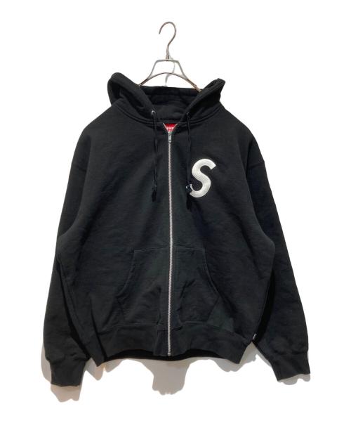 SUPREME（シュプリーム）SUPREME (シュプリーム) S logo zip up hooded sweatshirt ブラック サイズ:XLの古着・服飾アイテム