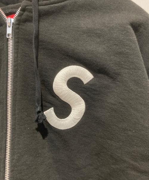 SUPREME（シュプリーム）SUPREME (シュプリーム) S logo zip up hooded sweatshirt ブラック サイズ:XLの古着・服飾アイテム