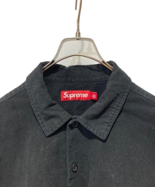 SUPREME（シュプリーム）SUPREME (シュプリーム) フランネルシャツ ブラック サイズ:Lの古着・服飾アイテム