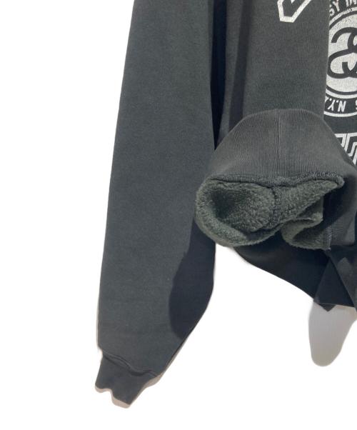 stussy（ステューシー）stussy (ステューシー) プリントスウェット ブラック サイズ:Sの古着・服飾アイテム