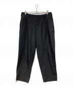 COMME des GARCONS HOMME PLUSコムデギャルソンオムプリュス）の古着「18ss 2タックワイドスラックス」｜ブラック