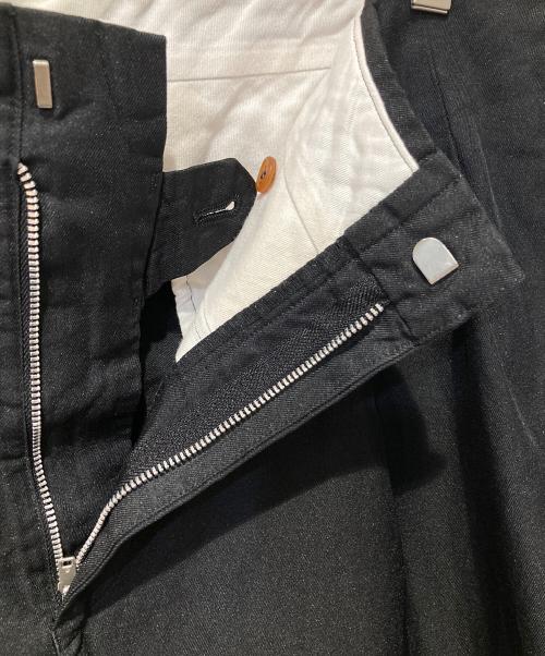 COMME des GARCONS HOMME PLUS（コムデギャルソンオムプリュス）COMME des GARCONS HOMME PLUS (コムデギャルソンオムプリュス) 18ss 2タックワイドスラックス ブラック サイズ:Lの古着・服飾アイテム