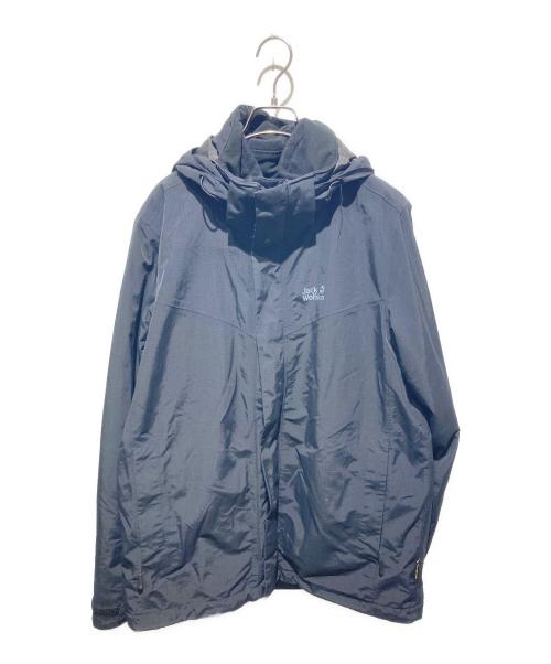 Jack Wolfskin（ジャック ウルフスキン）Jack Wolfskin (ジャック ウルフスキン) Gotland 3in1 Jacket ブラック サイズ:Ｌの古着・服飾アイテム