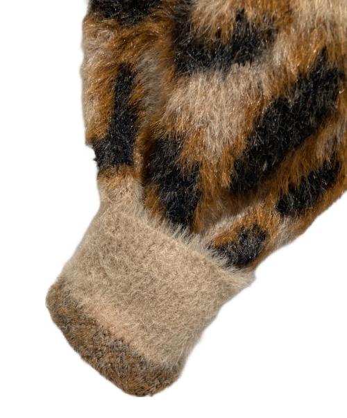 HUF（ハフ）HUF (ハフ) LEOPARD CARDIGAN ブラウン×ブラック サイズ:L 未使用品の古着・服飾アイテム