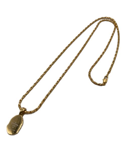 A BATHING APE（ア ベイシング エイプ）A BATHING APE (ア ベイシング エイプ) ストーンロゴネックレス ゴールドの古着・服飾アイテム