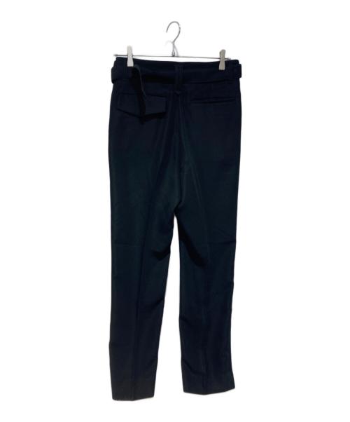CULLNI（クルニ）CULLNI (クルニ) Double Satin Slim Pants with Long Belt ブラック サイズ:1の古着・服飾アイテム