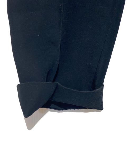 CULLNI（クルニ）CULLNI (クルニ) Double Satin Slim Pants with Long Belt ブラック サイズ:1の古着・服飾アイテム