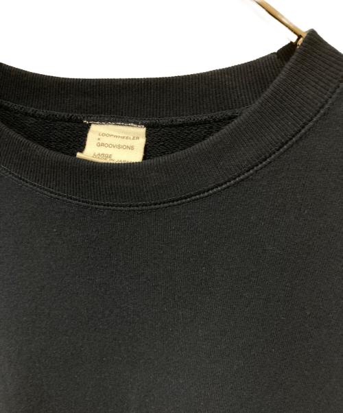 LOOPWHEELER（ループウィラー）LOOPWHEELER (ループウィラー) GROOVISIONS コラボスウェット ネイビー サイズ:Ｌの古着・服飾アイテム