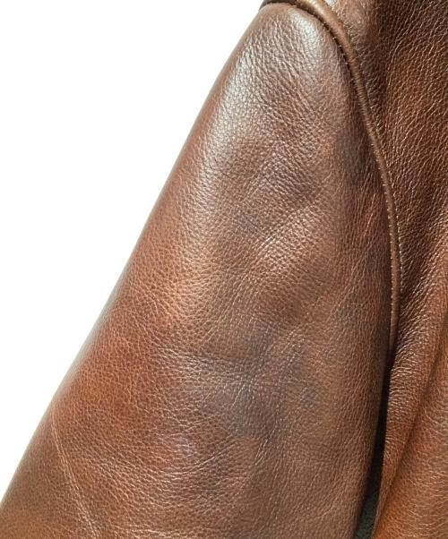 BOLINI（ボリーニ）BOLINI (ボリーニ) レザージャケット ブラウン サイズ:50の古着・服飾アイテム