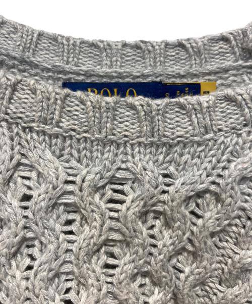 POLO RALPH LAUREN（ポロ・ラルフローレン）POLO RALPH LAUREN (ポロ・ラルフローレン) 星条旗ニット グレー サイズ:Sの古着・服飾アイテム