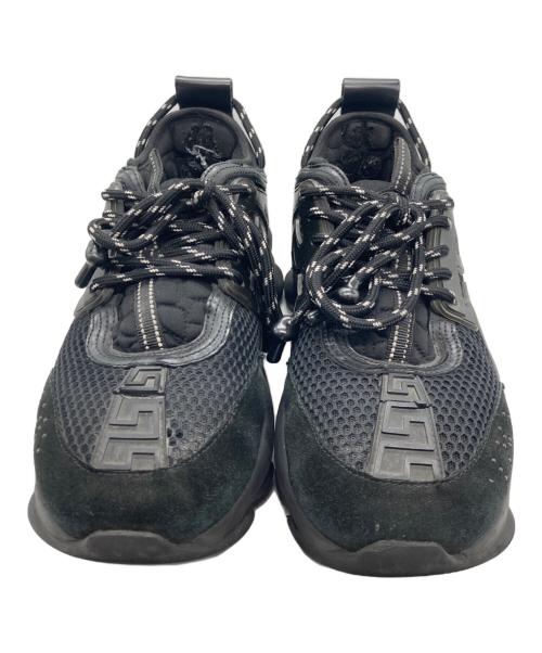 VERSACE（ヴェルサーチェ）VERSACE (ヴェルサーチェ) スニーカー ブラック サイズ:42の古着・服飾アイテム