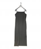 GALLARDA GALANTEガリャルダガランテ）の古着「ストレッチマキシキャミワンピース」｜グレー