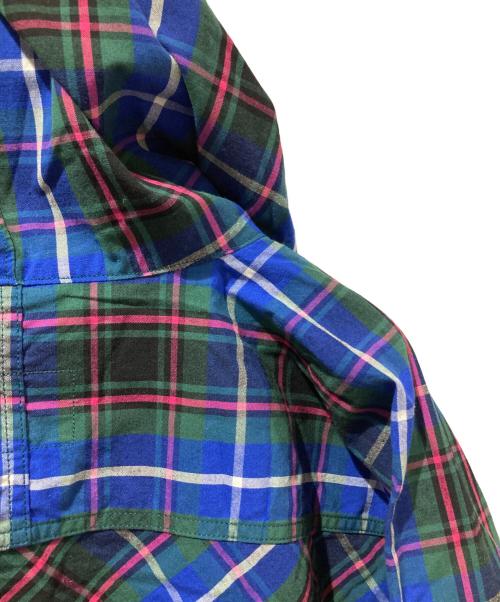 Vivienne Westwood man（ヴィヴィアン ウェストウッド マン）Vivienne Westwood man (ヴィヴィアン ウェストウッド マン) チェックアノラックパーカー ブルー×グリーン サイズ:44の古着・服飾アイテム