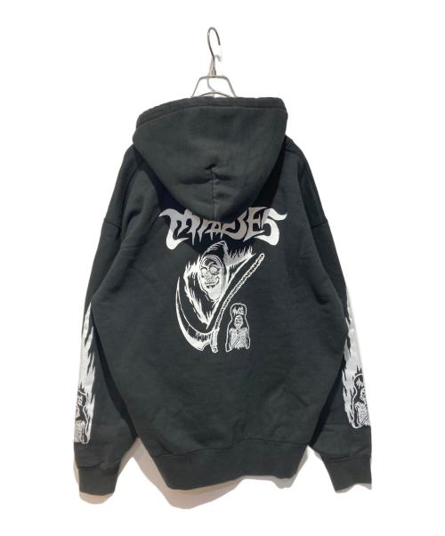 MASSES（マシス）MASSES (マシス) プリントパーカー ブラック サイズ:Ｌの古着・服飾アイテム