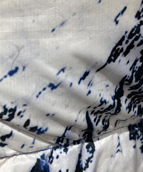 FIRST DOWN（ファーストダウン）FIRST DOWN (ファーストダウン) プリントリバーシブルダウン ブルー サイズ:Lの古着・服飾アイテム