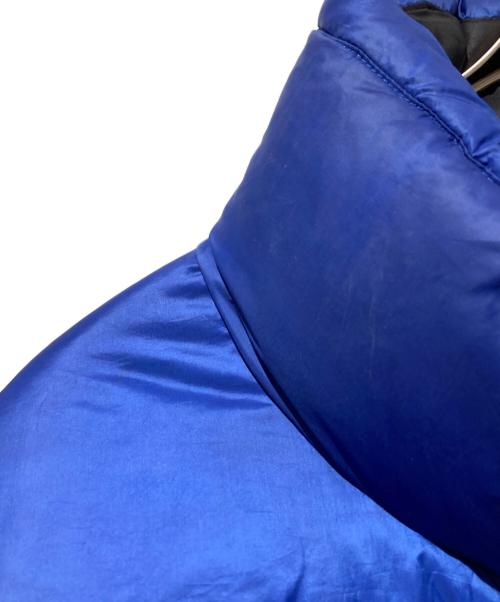 FIRST DOWN（ファーストダウン）FIRST DOWN (ファーストダウン) プリントリバーシブルダウン ブルー サイズ:Lの古着・服飾アイテム