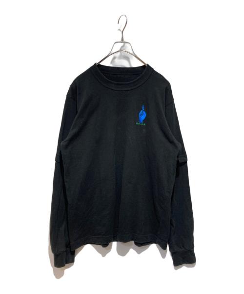sacai（サカイ）sacai (サカイ) Gonz GONZ AND SACAI L/S T-Shirt ブラック サイズ:3の古着・服飾アイテム