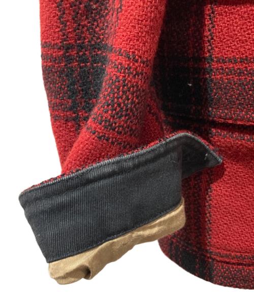 POLO RALPH LAUREN（ポロ・ラルフローレン）POLO RALPH LAUREN (ポロ・ラルフローレン) バッファロースキーパッチウールユーリティージャケット レッド サイズ:XSの古着・服飾アイテム