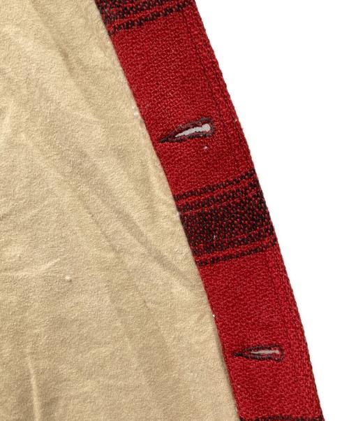 POLO RALPH LAUREN（ポロ・ラルフローレン）POLO RALPH LAUREN (ポロ・ラルフローレン) バッファロースキーパッチウールユーリティージャケット レッド サイズ:XSの古着・服飾アイテム