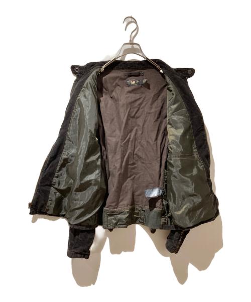 RRL（ダブルアールエル）RRL (ダブルアールエル) カフェレーサーコーデュロイ バイカージャケット ブラック サイズ:Mの古着・服飾アイテム
