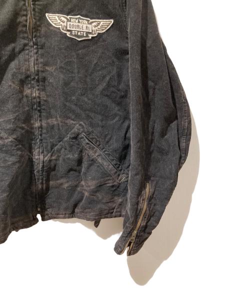 RRL（ダブルアールエル）RRL (ダブルアールエル) カフェレーサーコーデュロイ バイカージャケット ブラック サイズ:Mの古着・服飾アイテム