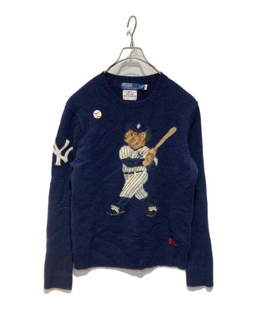 POLO RALPH LAUREN（ポロ・ラルフローレン）POLO RALPH LAUREN (ポロ・ラルフローレン) Yankeesポロベアーセーター ネイビー サイズ:Sの古着・服飾アイテム