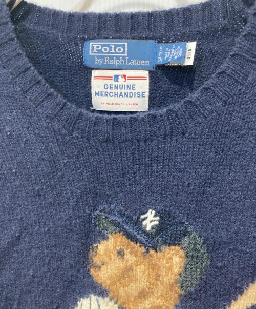 POLO RALPH LAUREN（ポロ・ラルフローレン）POLO RALPH LAUREN (ポロ・ラルフローレン) Yankeesポロベアーセーター ネイビー サイズ:Sの古着・服飾アイテム
