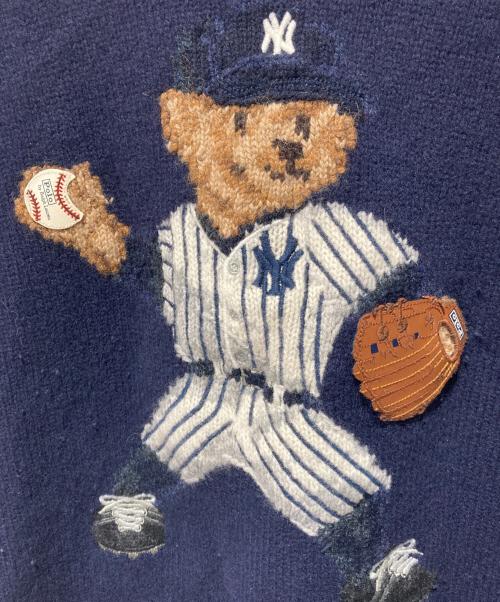 POLO RALPH LAUREN（ポロ・ラルフローレン）POLO RALPH LAUREN (ポロ・ラルフローレン) Yankeesポロベアーセーター ネイビー サイズ:Lの古着・服飾アイテム