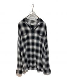 TOWN CRAFT（タウンクラフト）の古着「オンブレチェックシャツ」｜ブラック
