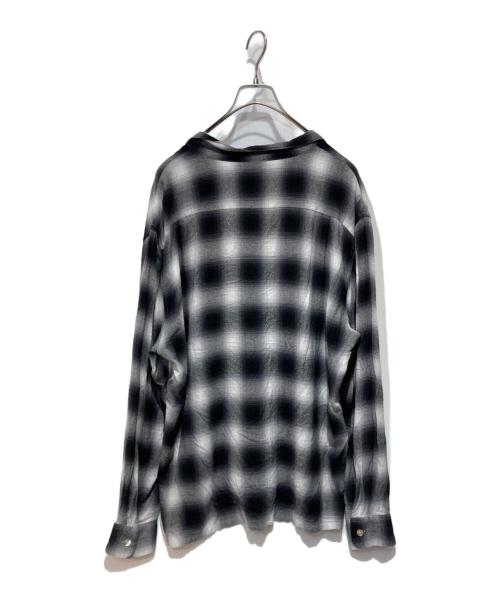 TOWN CRAFT（タウンクラフト）TOWN CRAFT (タウンクラフト) オンブレチェックシャツ ブラック サイズ:Mの古着・服飾アイテム